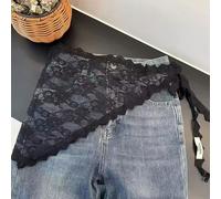 LIUXIN Triangular Lace Handkerchief Personalized Trendy Layering Of Small Aprons Soft Versatile Korean Headscarf Hair Scarves
