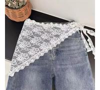 LIUXIN Triangular Lace Handkerchief Personalized Trendy Layering Of Small Aprons Soft Versatile Korean Headscarf Hair Scarves