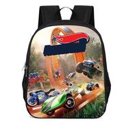 LIUYALA Racing Cars Backpack, Race Cars Boys School Bag, Ideal for Students Going to School, Sports, Family Travelling, Large Capacity School Bag, Black