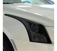 LIUYANggg 2 Pcs Car Headlight Protective Film Front Light Transparent/Black TPU Sticker,Fits For Cadillac CT6 XT4 XT5 XT6 XTS ATS