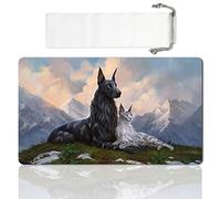 LIUYANZE Board Game MTG Playmat Games Size 60X35 cm CCG Compatible for MTG CCG RPG Trading Card Game (MTG1-RIN and SERI, INSEPARABLE)