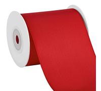 LIUYAXI Double Face Hot Red Satin Ribbon,3" X Continuous 10 Yards,Ribbons Perfect for Chair Sash Wedding Bouquet Sewing Party Decoration Bows Making