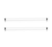 Liuyife 2 Pack 15W Fluorescent Tube, T8 Cool White 4000K, Size 450mm, G13 Base Low Energy Consumption Tube Light, Emergency Energy Saving Light, Suitable for Kitchen, Bathroom, Cabinet, Garage