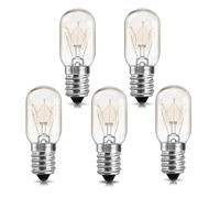 Liuyife E14 Salt Lamp Bulbs Dimmable 240V, T20 SES Mini Scentsy Bulbs for Wax Warmer, Sewing Machine, Fridge, Pygmy Freezer, Wax Burner, Small Screw in Light Bulb Warm White 2700K, 5 Pack