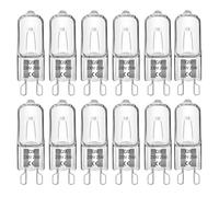 Liuyife G9 25W Halogen Light Bulbs Dimmable, 2700K Warm White Wax Warmer Lamp, Oven Lamp 260LM, G9 Capsule Bulb for Ceiling Light, Wax Warmer, Oven, Desk Light, 12 Pack