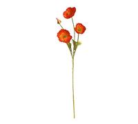 Liuyoyo Artificial Poppy 60cm Fake Flowers Flocked Artificial Wildflowers Simulation Plants for Spring Wedding Decor outdoor Indoor Floral Arrangement Table Centerpieces Home Decor(red*1pc)