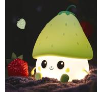Liuyoyo Strawberry Night Light Decor Cute Girl Gift Berry Trouble Nightlight Cartoon Small Objects Office Decompression Strawberry Atmosphere Light for Valentine's Day Anniversary Wedding Birthday(#3)