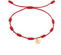 LIUYUYOUGO 7 Knot Red String Bracelet 12 Constellation Zodiac Sign Bracelets Golden Charm Handmade Ajustable Protection Good Luck Cord Braided Bracelet Astrology Amulet Jewelry Aries