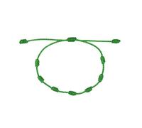 LIUYUYOUGO 7 Knot Red String Bracelet Handmade Adjustable Red Cord Talisman Protection Good Luck Braided Bracelets For Womens Girls Boys Friends Mother'S Day Gift Multicolor Green