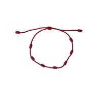 LIUYUYOUGO 7 Knot Red String Bracelet Handmade Adjustable Red Cord Talisman Protection Good Luck Braided Bracelets For Womens Girls Boys Friends Mother'S Day Gift Multicolor Burgundy Red