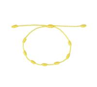LIUYUYOUGO 7 Knot Red String Bracelet Handmade Adjustable Red Cord Talisman Protection Good Luck Braided Bracelets For Womens Girls Boys Friends Mother'S Day Gift Multicolor Yellow
