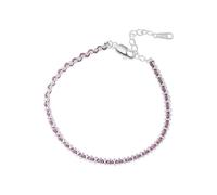 LIUYUYOUGO 925 Sterling Silver Ball Bead Bracelet Handmade Braided Rope Beaded Bangle Adjustable Stackable Weave Cuff Wristbands Friendship Jewelry Gift For Women Girl Purple