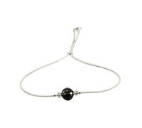 LIUYUYOUGO 925 Sterling Silver Crystal Bracelet For Women Real Stones Beaded Bracelets With Slider Buckle Handmade Beads Charm Natural Gemstone Bangle Personalized Jewelry Smoky Quartz