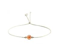 LIUYUYOUGO 925 Sterling Silver Crystal Bracelet For Women Real Stones Beaded Bracelets With Slider Buckle Handmade Beads Charm Natural Gemstone Bangle Personalized Jewelry Strawberry Quartz