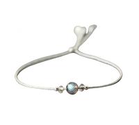 LIUYUYOUGO 925 Sterling Silver Crystal Bracelet For Women Real Stones Beaded Bracelets With Slider Buckle Handmade Beads Charm Natural Gemstone Bangle Personalized Jewelry Moon Stone