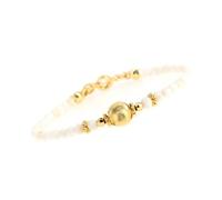 LIUYUYOUGO Crystal Beaded Bracelets For Women 4Mm Faceted Bead Chakra Gemstone Bracelet Bohemia Handmade Natural Stone Jewelry Gifts With 18K Gold Plated Adjustable Chain Moonstone C