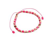 LIUYUYOUGO Natural Stone Bracelet For Women 4Mm Flat Beads Crystal Bracelet Bohemia Adjustable Handmade Braided Bangle Yoga Chakras Gemstones Jewelry Vintage Ethnic Gift Emperor
