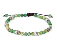 LIUYUYOUGO Natural Stone Bracelet For Women Bohemia Colorful Emperor Stone Crystal Bracelets Handmade Braided Bangle Yoga Chakras Ethnic Gemstones Beads Jewelry Gift Green