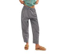 LIUYUYOUGO Women Plaid Wide Leg Pants Preppy Style Classic Check Harem Pants Ladies Elastic Waist Palazzo Trousers Bottoms Casual Loose Sweatpants with Pockets Streetwear Black M