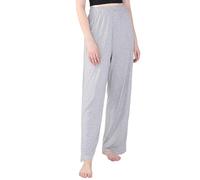 LIUYUYOUGO Womens Plus Size Pyjamas Bottoms Casual Loose Modal Cotton Sleep Pant Soft Comfy Stretch Wide Leg Pjs Trousers Baggy Yoga Sweatpants Lounge Home Wear Nightwear Light Grey 6Xl