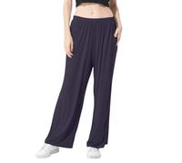 LIUYUYOUGO Womens Plus Size Pyjamas Bottoms Casual Loose Modal Cotton Sleep Pant Soft Comfy Stretch Wide Leg Pjs Trousers Baggy Yoga Sweatpants Lounge Home Wear Nightwear Navy Blue 3Xl