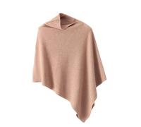 LIUYUYOUGO Wool Ponchos For Women Fashion Solid/Color Blocking Shawls And Wraps Elegant Soft Cashmere Knitted Pullover Cape Tops Wedding Evening Party Cloak Cover Up Khaki