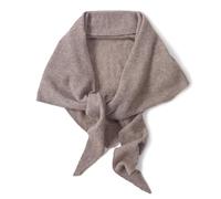 LIUYUYOUGO Wool Shawls And Wraps For Women Soft Cashmere Scarf Elegant Solid Triangle Shawl Winter Warm Knitted Cape Fashion Ladies Poncho Cape Sweater For Festival Gift Brown