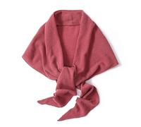 LIUYUYOUGO Wool Shawls And Wraps For Women Soft Cashmere Scarf Elegant Solid Triangle Shawl Winter Warm Knitted Cape Fashion Ladies Poncho Cape Sweater For Festival Gift Brick Red