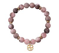 LIUYUYOUGO Zodiac Bracelets For Women Men 12 Constellations Charm Pink Zebra Natural Stone Crystal Bracelets Elastic Beads Bangle Horoscope Inspirational Jewelry Gifts Cancer