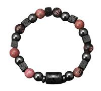 LIUYUYOUGO Zodiac Bracelets For Women Men Pink Zebra Lava Natural Stone Beads Crystal Bracelet 12 Constellations Star Sign Horoscope Couples Bangle Friendship Jewelry Gifts Scorpio