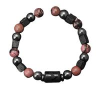 LIUYUYOUGO Zodiac Bracelets For Women Men Pink Zebra Lava Natural Stone Beads Crystal Bracelet 12 Constellations Star Sign Horoscope Couples Bangle Friendship Jewelry Gifts Pisces