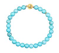 LIUYUYOUGO Zodiac Gemstone Bracelet For Women 6Mm Natural Stone Turquoise Beaded Bracelets 12 Constellations Charm Star Sign Horoscope Bangle Chakra Crystal Jewelry Gifts Leo