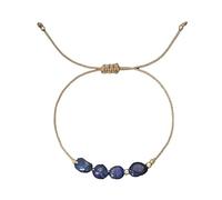 LIUYUYOUGO Zodiac Sign Crystal Bracelet For Women Irregular Natural Stone Beads Birthstone Bracelets 12 Constellations Gemstone Charm Handmade Braided Bangle Friendship Jewelry Capricorn