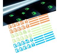 LIUZHIPENG 3 Pack Car Window Button Luminous Sticker, Control Switch Luminous Sticker for Car Outer Door Handle Button Switch Panel Night Safety Luminous Decals, Glow in The Dark