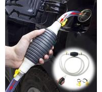 LIUZHIPENG Fuel Syphon Pump, High Flow Water Liquid Transfer Pump, Manual Hand Siphon Pump Kit for Car Fuel Petrol Oil Liquid Transfer (1 Meters)