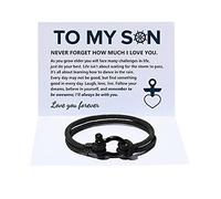 LIUZHIPENG to My Son Love You Forever Nautical Bracelet Waterproof Boy Card Watch Paracord Cuff