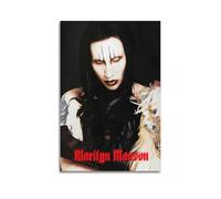 LIUZHIX Marilyn Poster Manson-Rock Musician Retro Canvas Wall Art Decor Living Room Modern Family Bedroom 16x24inch(40x60cm) Unframe-style