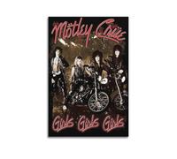 LIUZHIX Motley Crue Heavy Metal Band Poster Canvas Wall Art Decor Living Room Modern Family Bedroom 24x36inch(60x90cm) Unframe-style