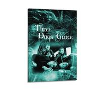 LIUZHIX Three Days Rock Grace Band Canvas Wall Art Decor Living Room Modern Family Bedroom 12x18inch(30x45cm) Frame-style