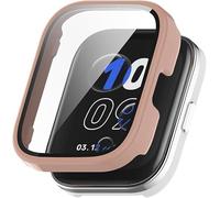 LIUZIHAN Case Compatible with Amazfit Bip 5 Unity, Hard PC + Screen Protector, All-inclusive Case, Anti-Scratch Cover Compatible with Amazfit Bip 5 Unity.(Pink)