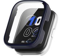 LIUZIHAN Case Compatible with Amazfit Bip 5 Unity, Hard PC + Screen Protector, All-inclusive Case, Anti-Scratch Cover Compatible with Amazfit Bip 5 Unity.(Blue)