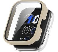 LIUZIHAN Case Compatible with Amazfit Bip 5 Unity, Hard PC + Screen Protector, All-inclusive Case, Anti-Scratch Cover Compatible with Amazfit Bip 5 Unity.(Ivory White)