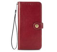 LIUZIHAN Case Compatible with OnePlus 13s. Anti-Scratch, Flip Case Side suction Kickstand Feature Card Slots Case, PU Leather Folio Cover for OnePlus 13s.Red