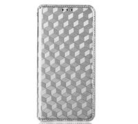 LIUZIHAN Case Compatible with Realme 14X 5G. Anti-Scratch, Flip Case Side suction Kickstand Feature Card Slots Case, PU Leather Folio Cover for Realme 14X 5G.Silver
