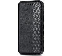 LIUZIHAN Case Compatible with TCL 60R. Anti-Scratch, Flip Case Side suction Kickstand Feature Card Slots Case, PU Leather Folio Cover for TCL 60R.Black