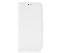 LIUZIHAN Case for TCL 60R. Anti-Scratch, Flip Case Side suction Kickstand Feature Card Slots Case, PU Leather Folio Cover for TCL 60R.(White)