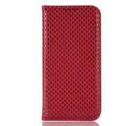 LIUZIHAN Case for ZTE Blade V70 MAX. Anti-Scratch, Flip Case Side suction Kickstand Feature Card Slots Case, PU Leather Folio Cover for ZTE Blade V70 MAX.(Red)