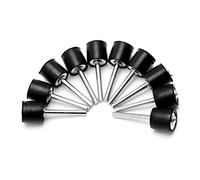 LIUZIKUN 10Pcs Drum Rubber Mandrels 1/8" Shank For Sanding Sleeve Rotary Tool New