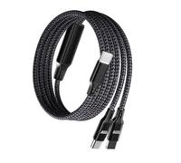 LIUZIKUN 2 in 1 USB C to USB C Cable 100W USB C to Double USB C Charging Cable Fast Charging for Phone Laptop Office Travel