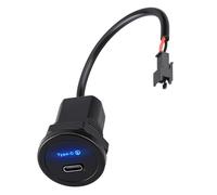 LIUZIKUN 30W PD3.0 USB Type C Fast Charging Outlet for Car Bus Truck, 12V/24V Power Adapter Panel Mount